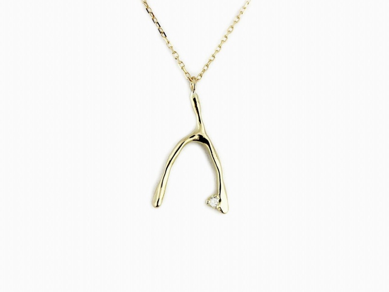 two ply553nc Wishbone Swing Necklace