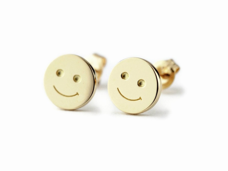 Smile Stud Earrings