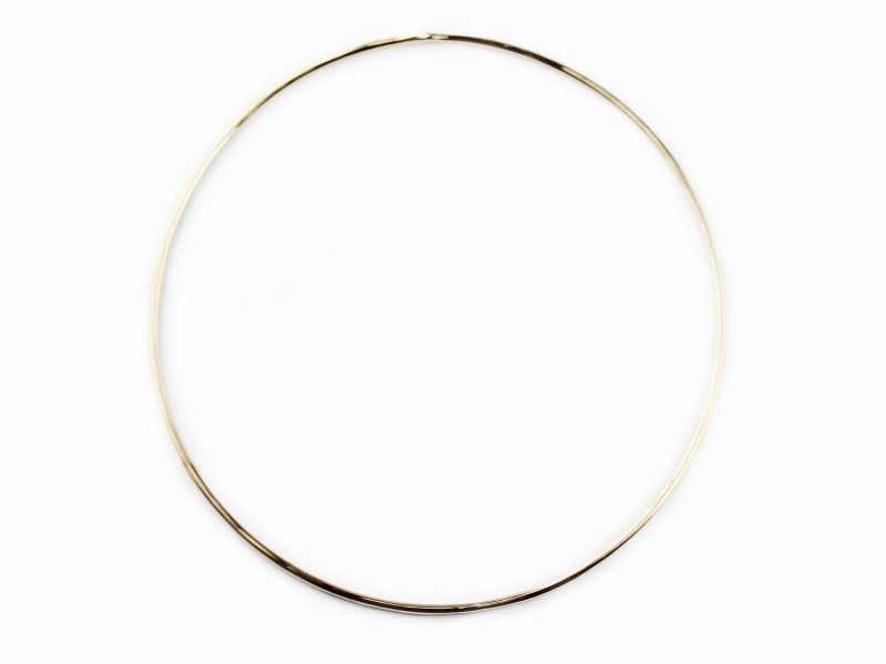 les desseins de DIEU 456 Solid Gold Bangle 1.2mm