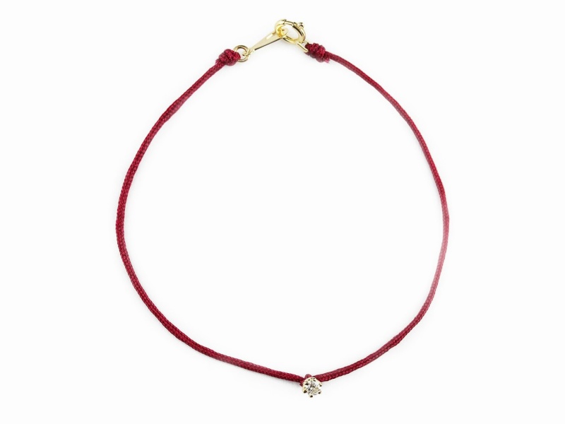 "Bell Dia" Satin Cord Bracelet