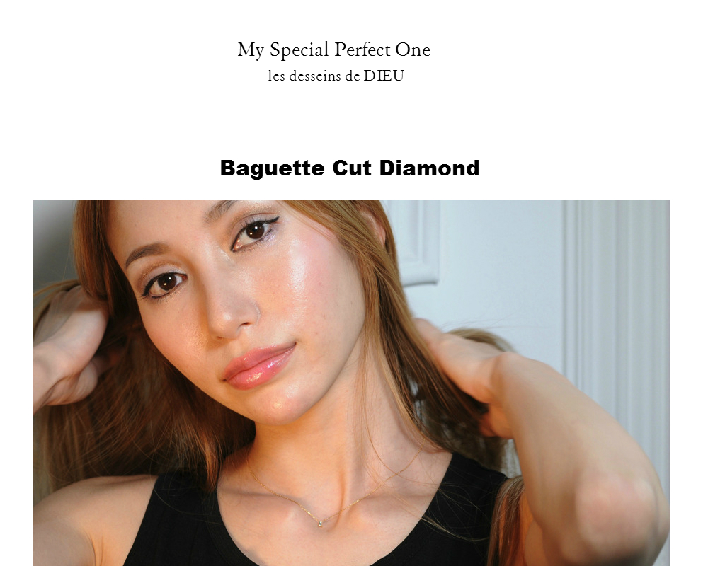 “My Perfect Special One”　第2弾　販売開始　　two ply Baguette Cut Diamond Necklace　トゥープライ　バゲットカット ダイヤモンド ネックレス