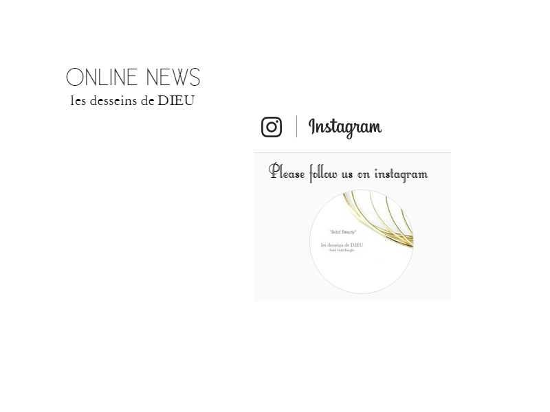 ★Online News: Bijouterie euro flat のinstagram オフィシャルアカウントを公開します。　インスタグラムの “bijouterieeuroflat” をフォローしてください♥